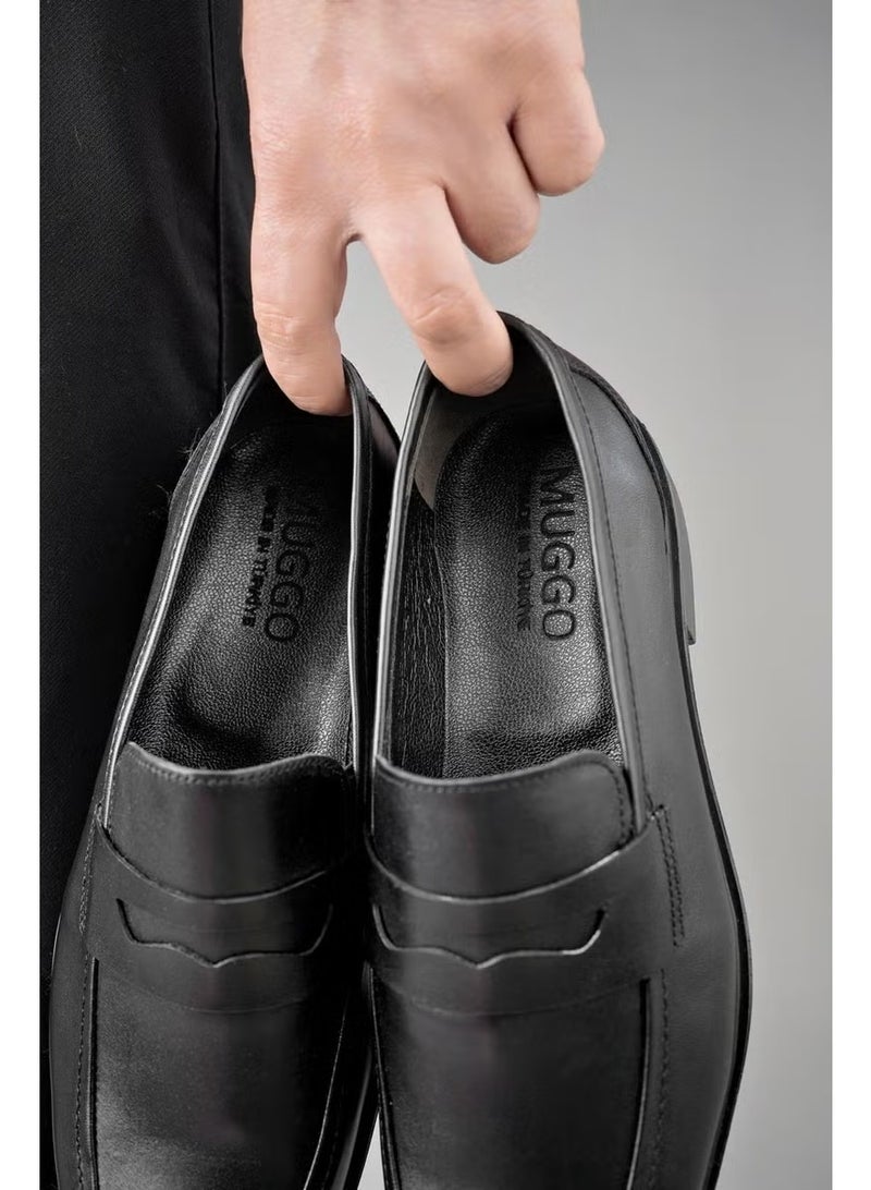 muggo H0140 أحذية جلدية كلاسيكية يومية مضمونة للرجال - Image 3